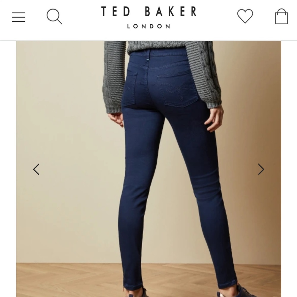 Ted Baker Dariaas super skinny rinse wash jeans- navy size 28